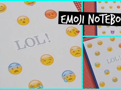 DIY emoji notebook! EASY,CHEAP AND FAST!
