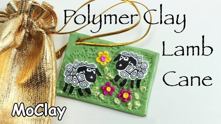DIY Ester Tag - Polymer clay lamb cane tutorial