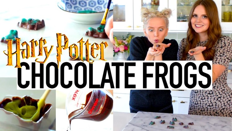 DIY Harry Potter Chocolate Frogs Tutorial ft. Claire from TheKitchyKitchen | Tessa Netting