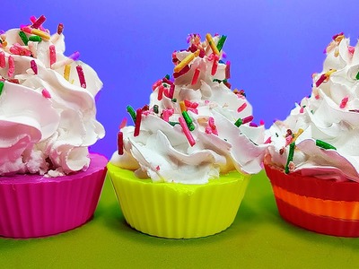 DIY: How to MAKE YOUR OWN CUTE CUPCAKE SOAP!!  Super fun and works great!
