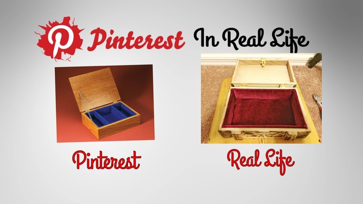 DIY Jewelry Box Interior - Pinterest in Real Life