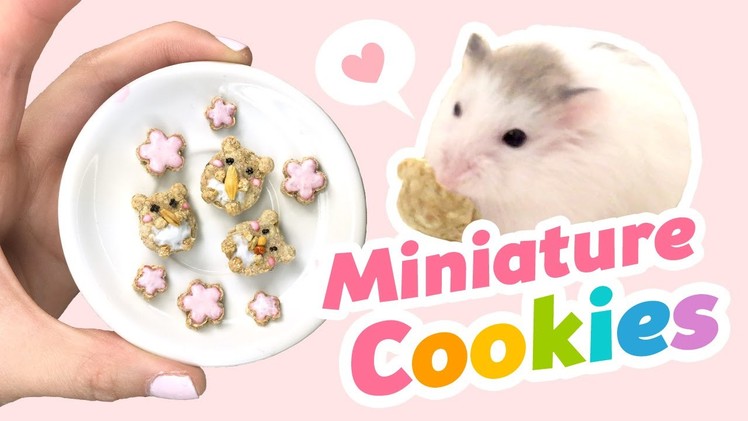 DIY Miniature EDIBLE Cookies for Hamsters!! Cute ASMR Video
