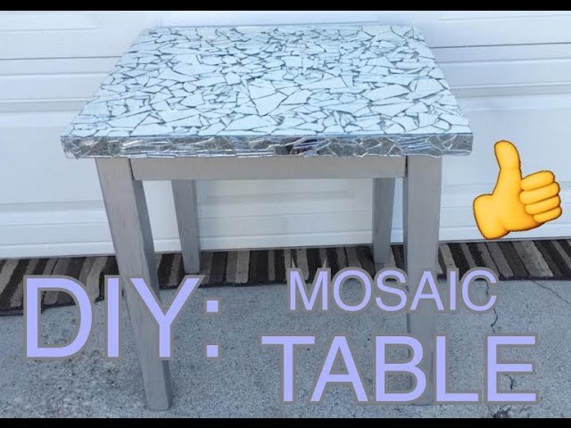 DIY : MOSAIC GLASS TABLE