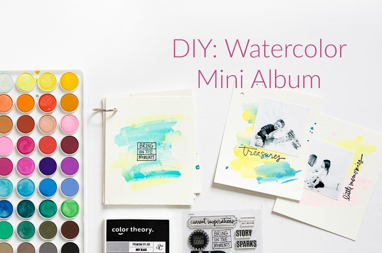 DIY: Watercolor Mini Album
