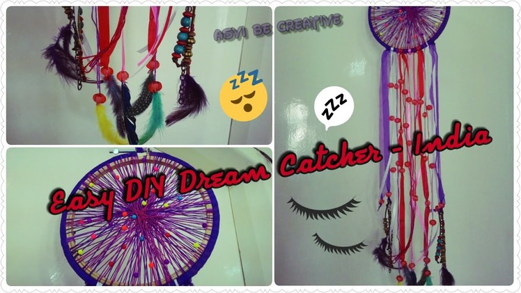 Easy and Cheap  DIY Dream Catcher - Room Decor- Indian Youtuber