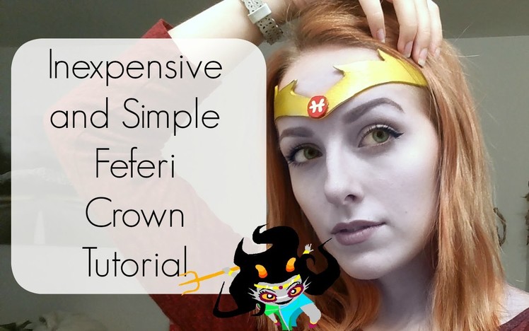Easy DIY Feferi Crown \ Tiara Tutorial | Homestuck Cosplay