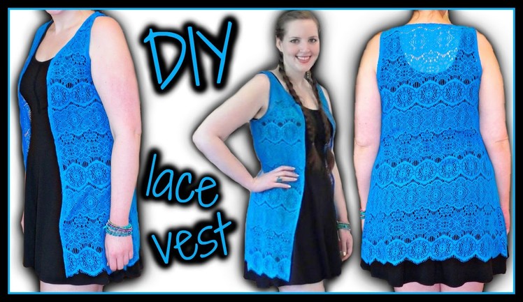 EASY Lace Vest: Beginner Sewing Tutorial - DIY - Scalloped Edge Hem