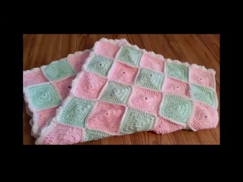 How to connect Crocheted Granny Squares - Baby Blanket Project Part 2