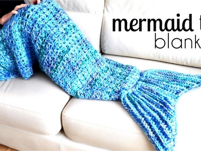 How to crochet MERMAID tail blanket | TUTORIAL DIY, easy pattern