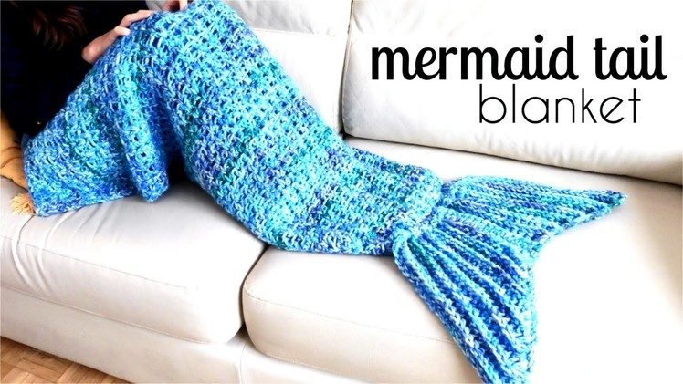 How to crochet MERMAID tail blanket | TUTORIAL DIY, easy pattern