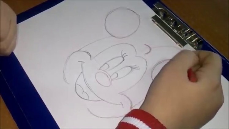 How to draw minnie mouse (step by step)