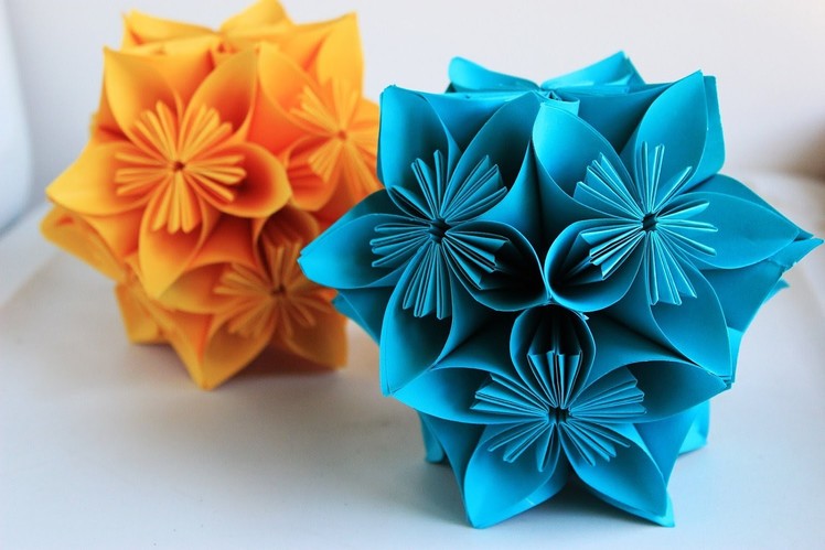 How To Make a Origami Paper Flower Simple -DIY Easy Origami Flower Tutorial