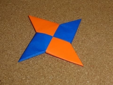 How To Make a Origami Paper Ninja Star Simple-Shuriken - DIY Easy Origami Ninja Star Tutorial