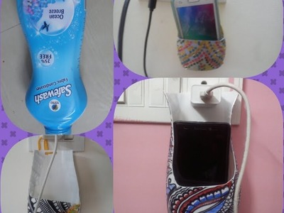 How to make phone holder with waste bottle
