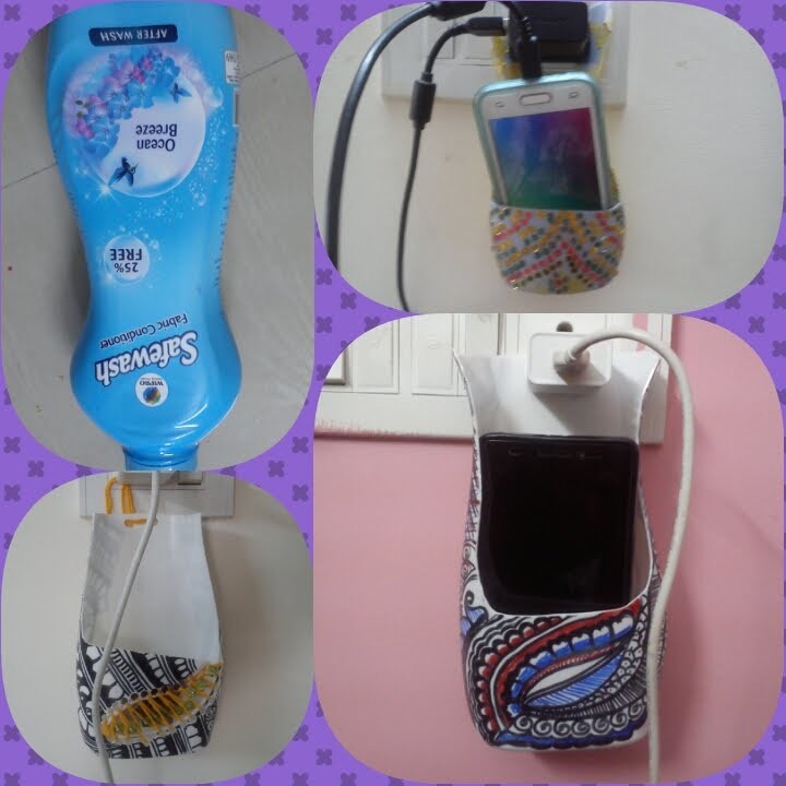 How to make phone holder with waste bottle