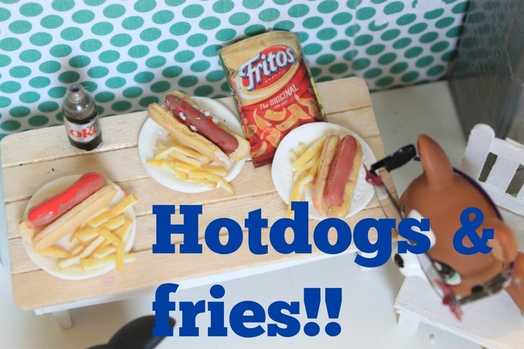 LPS DIY Hotdog and fries