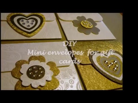 Mini envelope for gift card - DIY