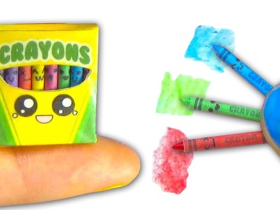 Miniature kawaii crayons (actually work) and box tutorial DIY ❤ - YolandaMeow♡