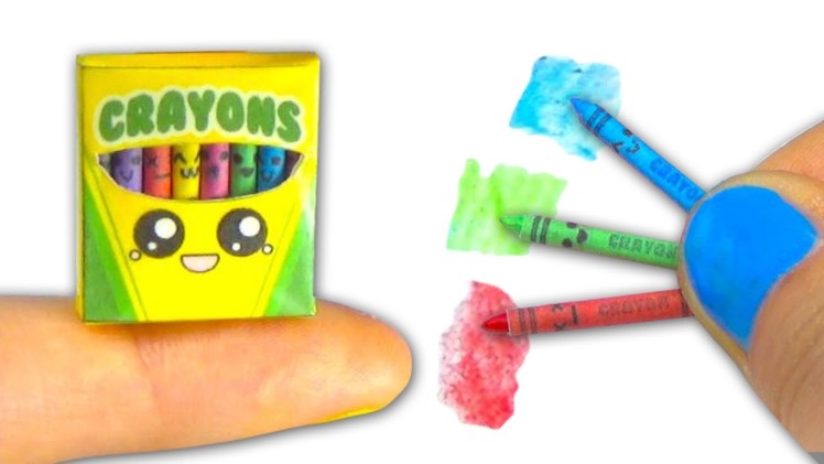 Miniature kawaii crayons (actually work) and box tutorial DIY ❤ - YolandaMeow♡