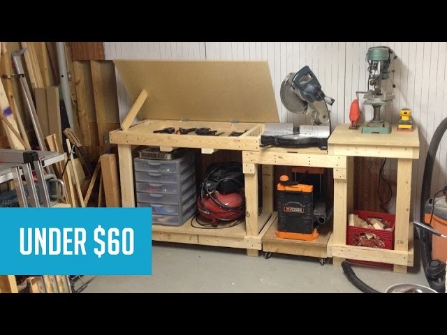 Miter Saw Work Station - Easy DIY
