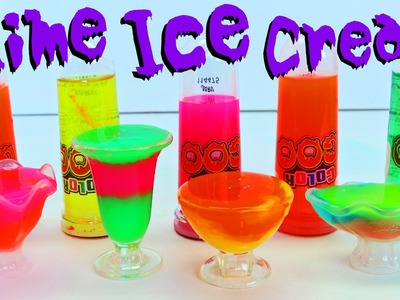 SLIME Ice Cream Toy Goo DIY NEON Putty Learn Big Colors For Kids DisneyCarToys