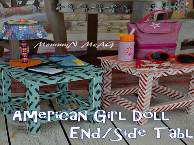 DIY an American Girl Doll  End Table. Side Table | How to make a table for your Doll house