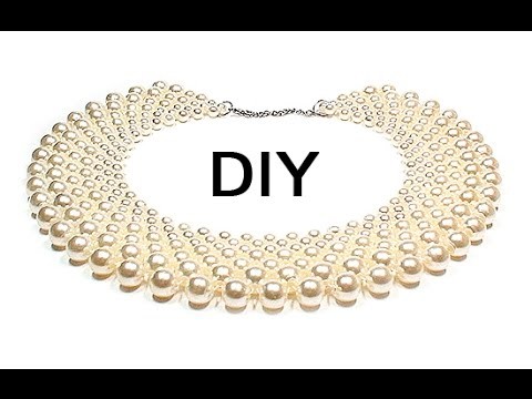 DIY: Beaded collar ❤ How to make jewelry [ENG]