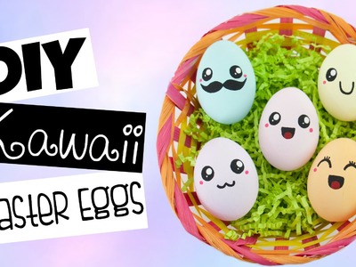 DIY Cute.Kawaii Easter Eggs With Different Expressions