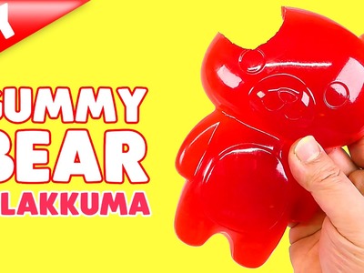 DIY Edible Big Gummy Bear - Giant Rilakkuma Jelly Bear!!