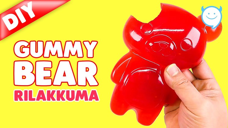 DIY Edible Big Gummy Bear - Giant Rilakkuma Jelly Bear!!