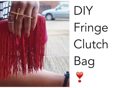 DIY Fringe Clutch Bag - Clutch Bag Revamp!