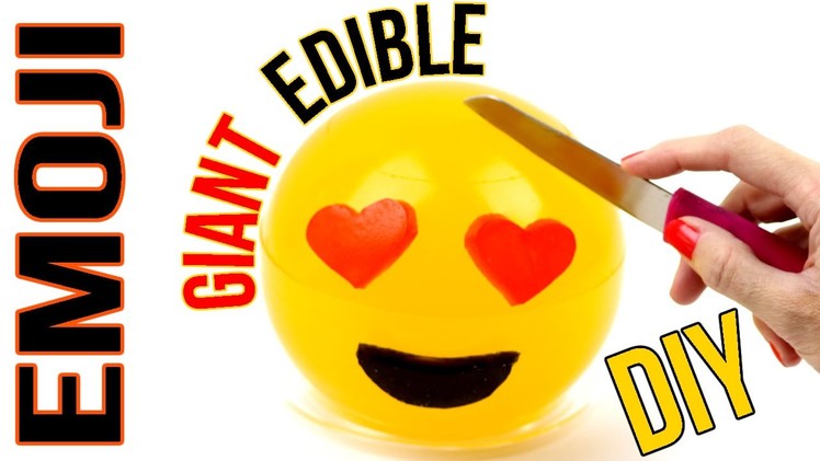 DIY Giant Edible Emoji - How To Make A Mountain Dew Gummy Emoji  - Fun & Easy DIY Tutorial