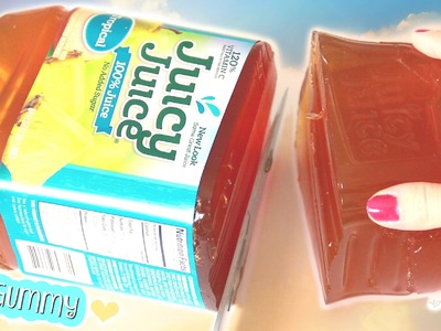 DIY Giant Juicy Juice Gummy. How to make a HUGE jelly bottle. Jello Dessert