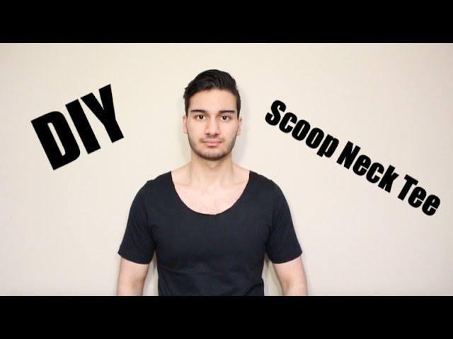 DIY: How to make a Scoop Neck T-shirt