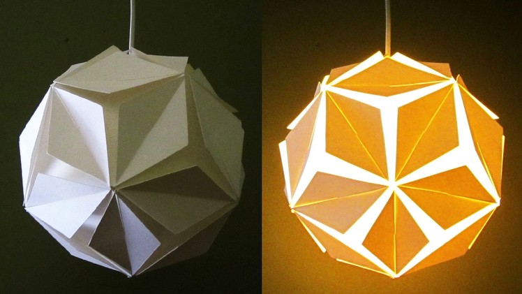 DIY pendant lamp.lantern (5 petals) - home and room decor - EzyCraft