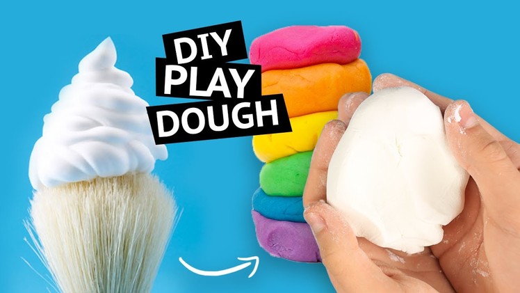 DIY Play Dough Out of Shaving Cream - How to make PLAY DOUGH with only TWO INGREDIENTS!