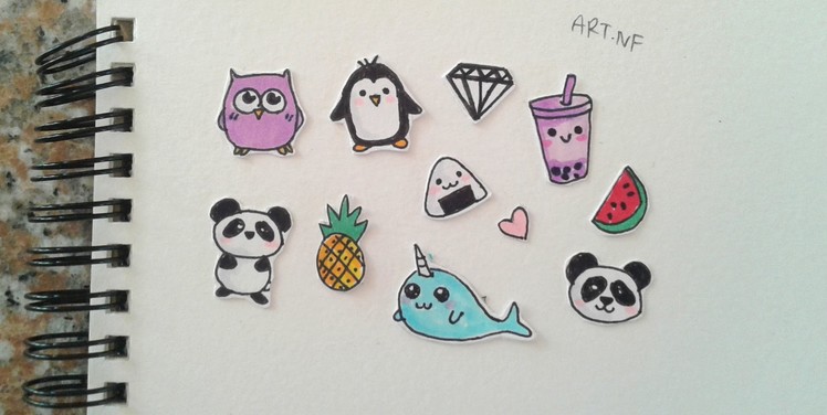 DIY Tumblr stickers (drawings)