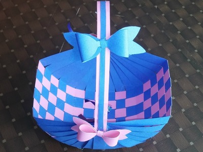 Easter basket  . How to make a paper basket .