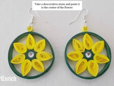 Easy DIY Jewelry : How to Make Beautiful Paper Earrings at home?