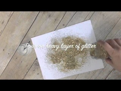 How to Create Clean Crisp Lines when Using Glitter