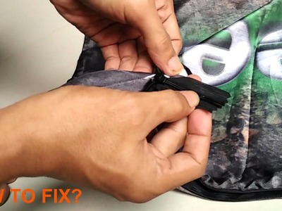 How to fix Zipper of Pillow Cover