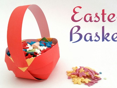 How to make a paper "Easter basket" - Craft Tutuorial