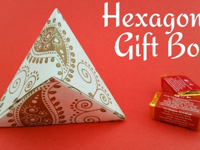 How to make a paper "Hexagonal gift box wrap"  - Useful Origami Tutorial.
