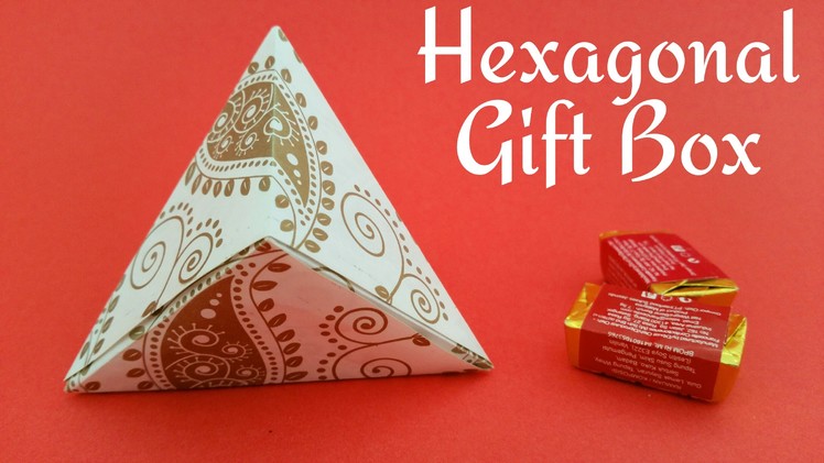 How to make a paper "Hexagonal gift box wrap"  - Useful Origami Tutorial.