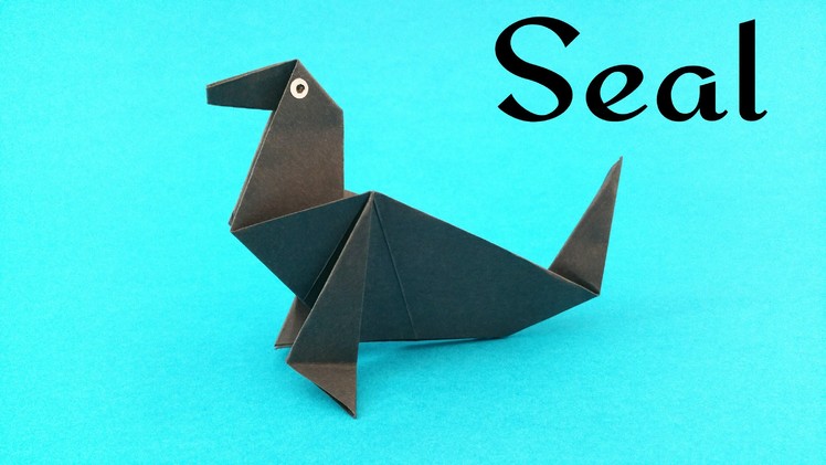 How to make a paper "Seal(Sea Lion)" - Animal Origami tutorial