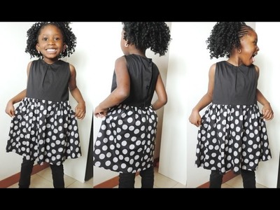 HOW TO MAKE A SIMPLE DRESS FOR KIDS. DIY