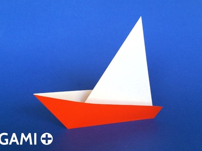 How to Make a Very Easy Origami Sailboat ⛵ Tutorial (Traditional model) Only 2 folds!
