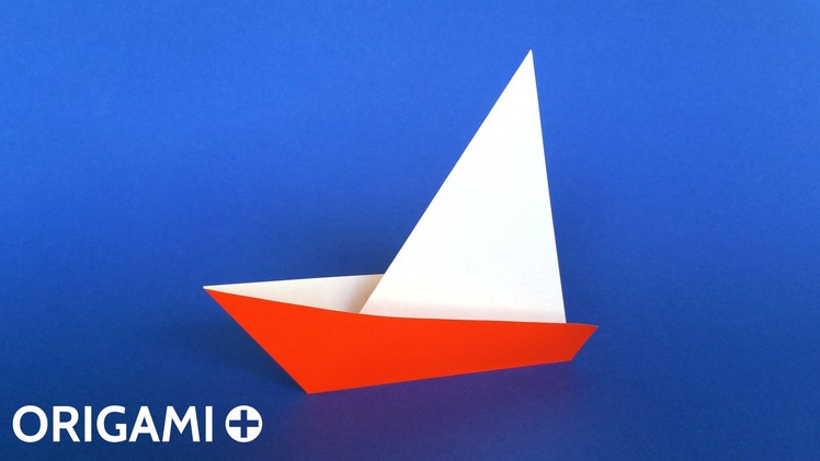 How to Make a Very Easy Origami Sailboat ⛵ Tutorial (Traditional model) Only 2 folds!