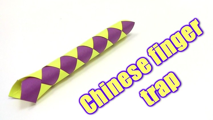How to Make Chinese finger trap  - Yakomoga Origami tutorial