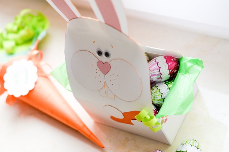 How to Make - Easter Sweet Gift Bunny Basket - Step by Step | Koszyk Wielkanocny Królik
